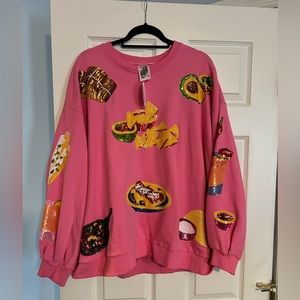 Queen of Sparkles Mexican food sweatshirt